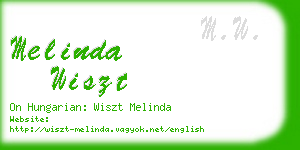 melinda wiszt business card